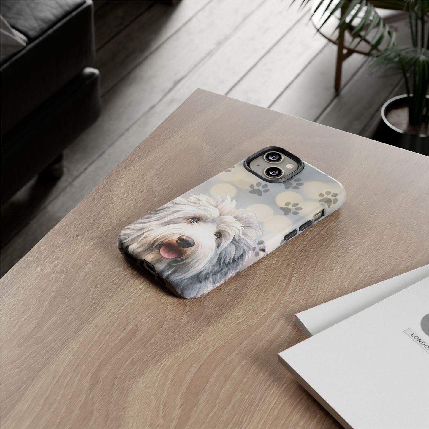 Old English Sheepdog by Tough Cases (Apple iPhone, Samsung Galaxy, and Google Pixel devices)