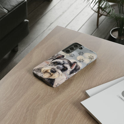 Miniature Schnauzer by Tough Cases (Apple iPhone, Samsung Galaxy, and Google Pixel)