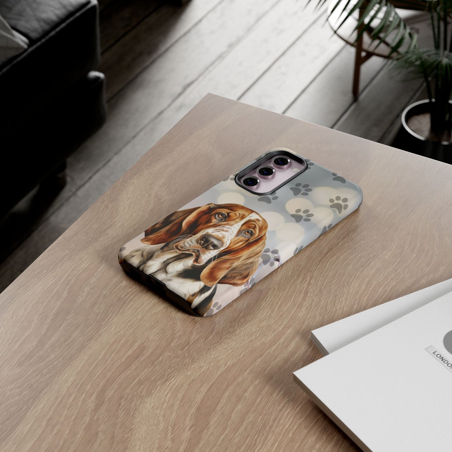 Basset Hound Phone Case by Tough Cases (Apple iPhone, Samsung Galaxy, and Google Pixel)