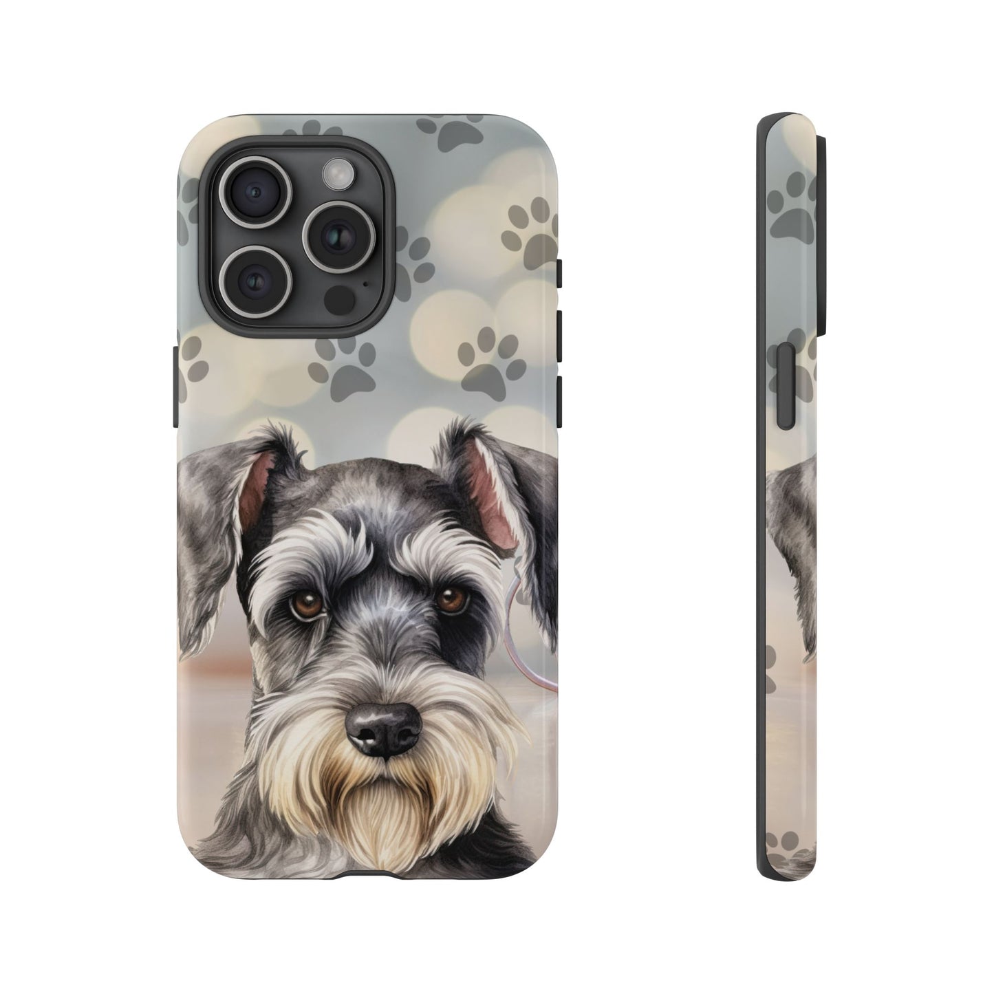 Miniature Schnauzer by Tough Cases (Apple iPhone, Samsung Galaxy, and Google Pixel)