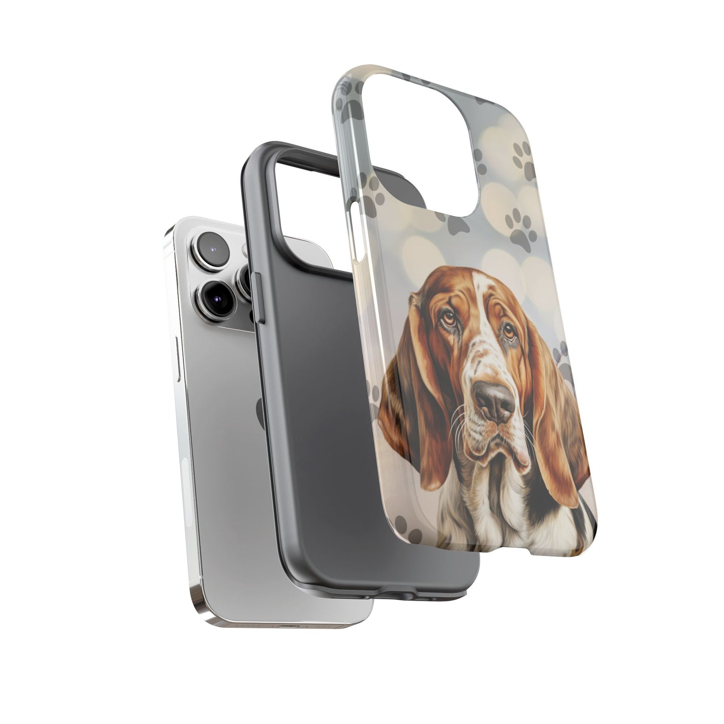 Basset Hound Phone Case by Tough Cases (Apple iPhone, Samsung Galaxy, and Google Pixel)