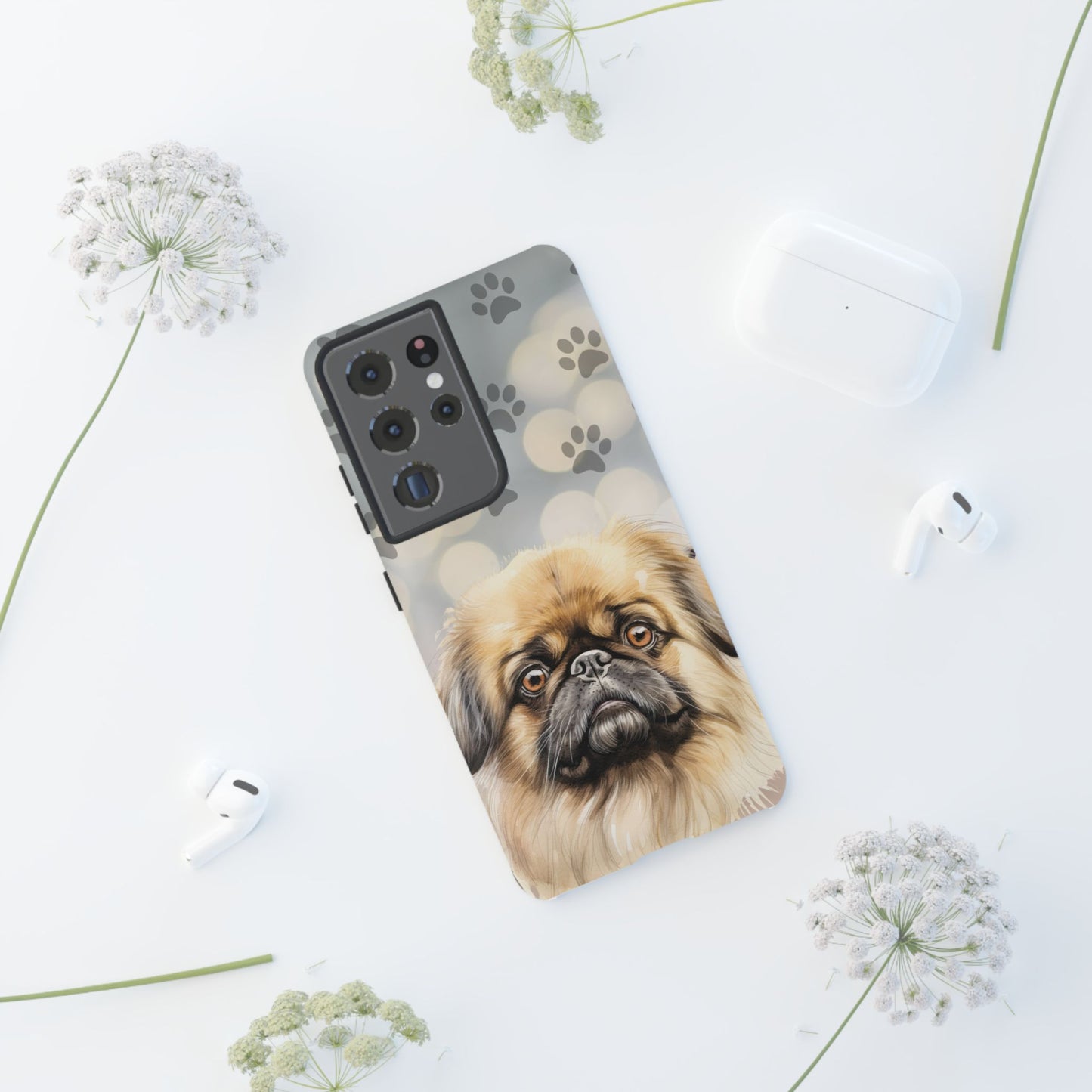 Pekingese by Tough Cases (Apple iPhone, Samsung Galaxy, and Google Pixel devices)