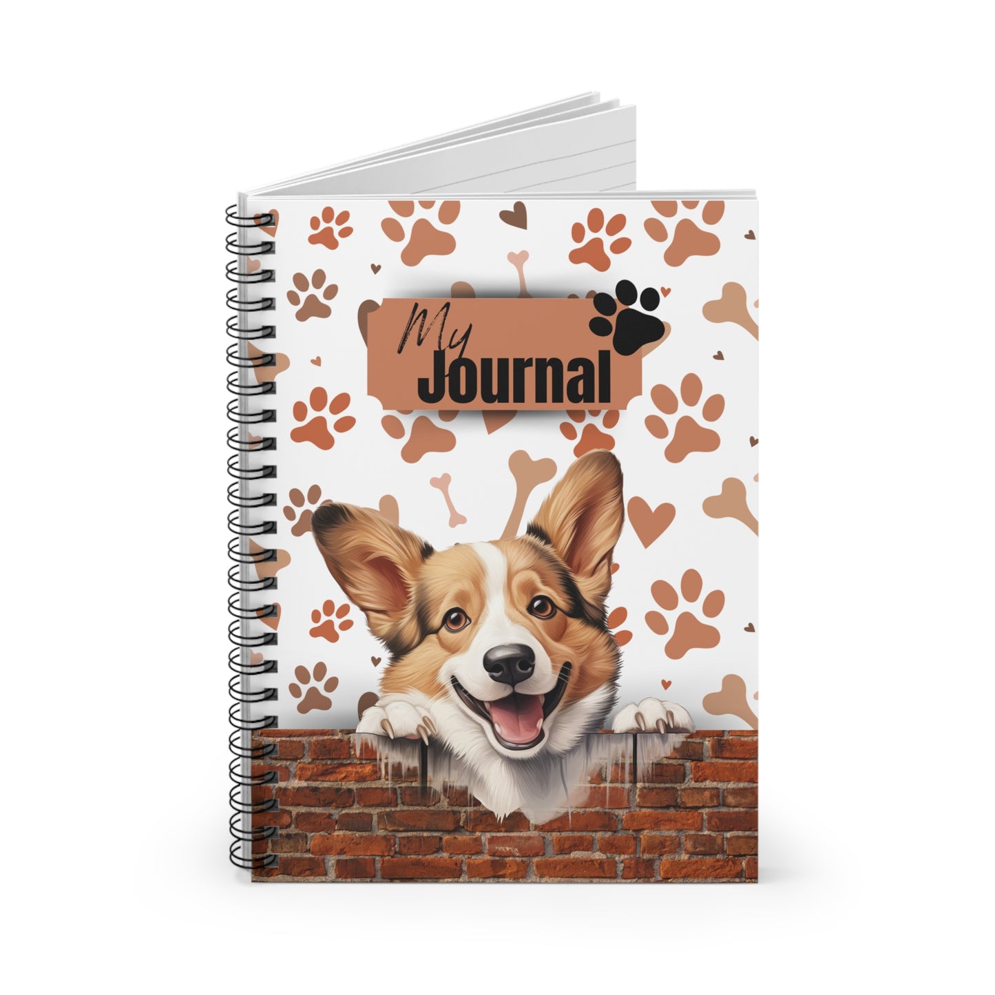 Pembroke Welsh Corgi Spiral Notebook - Ruled Line