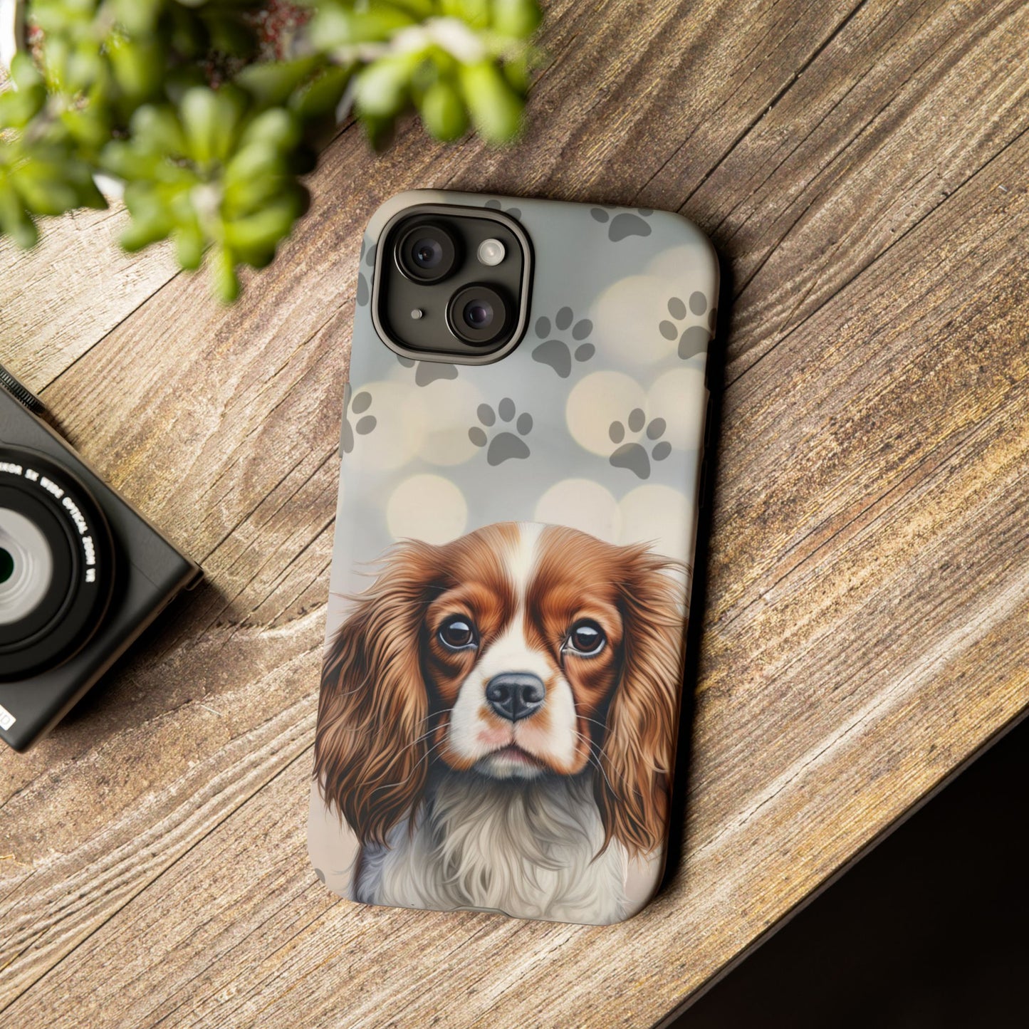 Cavalier King Charles Spaniel phone case by Tough Cases (Apple iPhone, Samsung Galaxy, and Google Pixel)