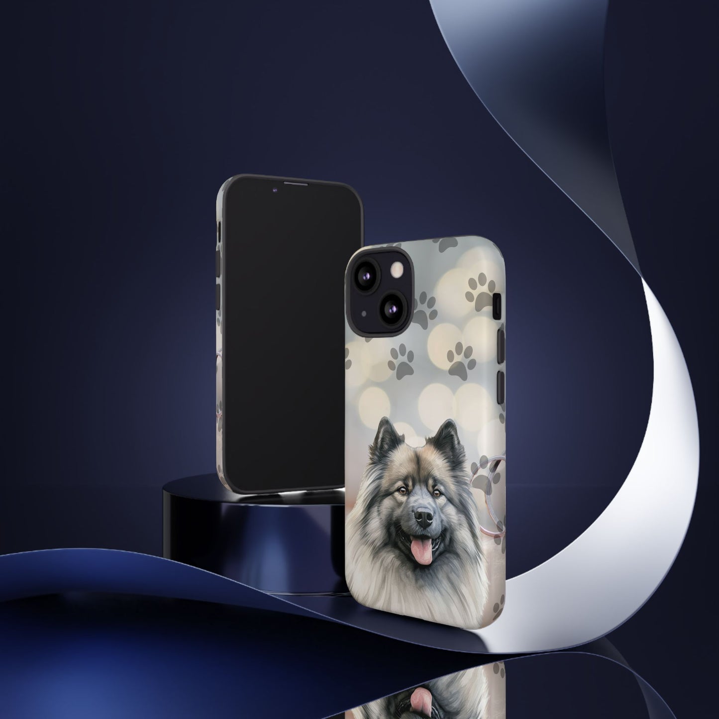 Keeshond Phone Case by Tough Cases ( Apple iPhone, Samsung Galaxy, and Google Pixel)