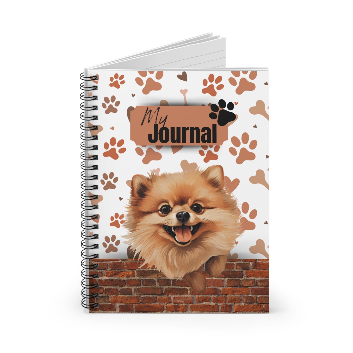 Pomeranian Spiral Notebook - Ruled Line