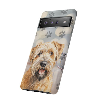 Self-Coated Wheaten Terrier by Tough Cases (Apple iPhone, Samsung Galaxy, and Google Pixel)