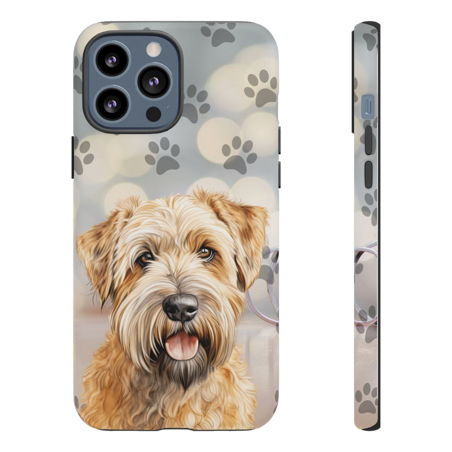 Self-Coated Wheaten Terrier by Tough Cases (Apple iPhone, Samsung Galaxy, and Google Pixel)
