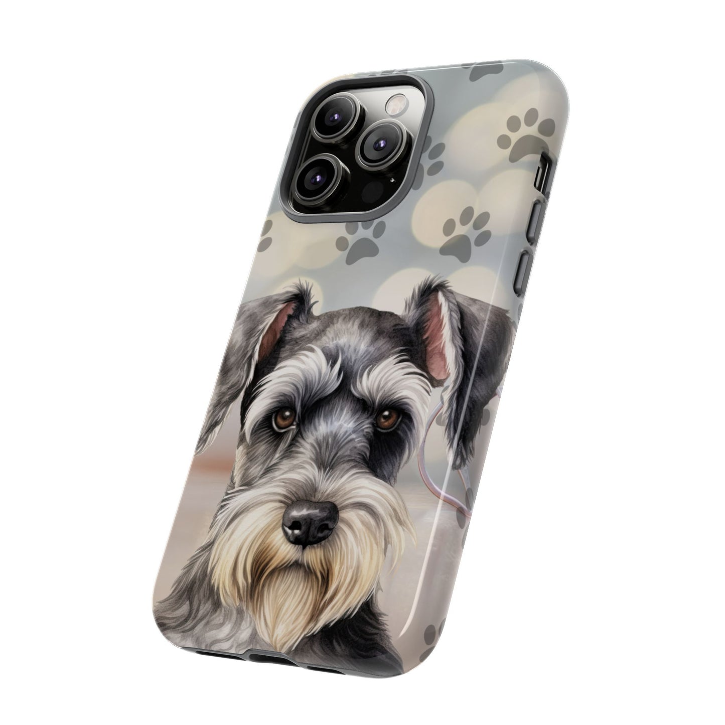 Miniature Schnauzer by Tough Cases (Apple iPhone, Samsung Galaxy, and Google Pixel)