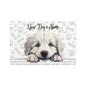 Great Pyrenees Personalized Dog Food Mat | Custom Pet Feeding Mat, Cute Puppy Design, Dog Owner Gift, Pet Supplies, Kitchen Decor