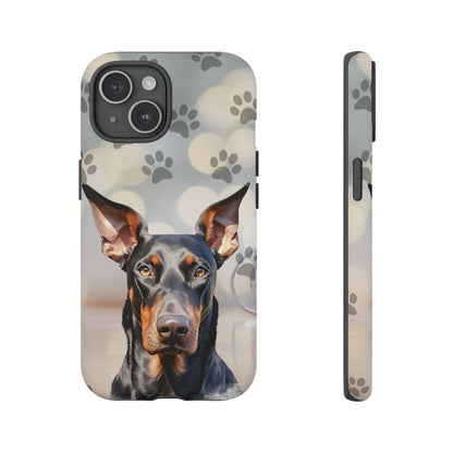 Doberman Phone Case by Tough Cases (Apple iPhone, Samsung Galaxy, and Google Pixel)