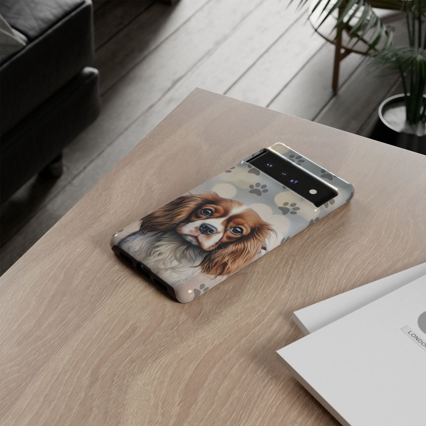 Cavalier King Charles Spaniel phone case by Tough Cases (Apple iPhone, Samsung Galaxy, and Google Pixel)