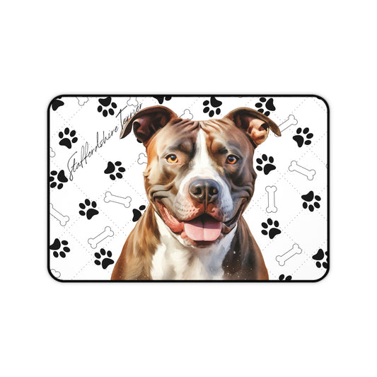 Staffordshire Terrier Desk Mat