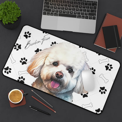 Bischon Frise Desk Mat