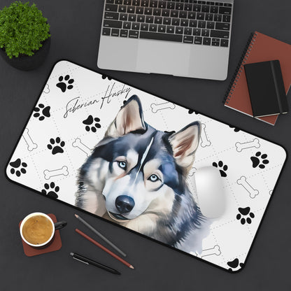 Siberian Husky Desk Mat