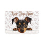 German Pinscher Customizable Pet Food Mat for Dogs, Dog Bowl Mat, Personalized Pet Placemat, Cute Dog Design, Ideal for Pet Owners and Gifts