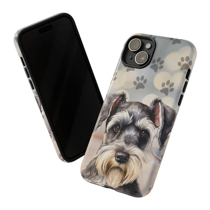 Miniature Schnauzer by Tough Cases (Apple iPhone, Samsung Galaxy, and Google Pixel)