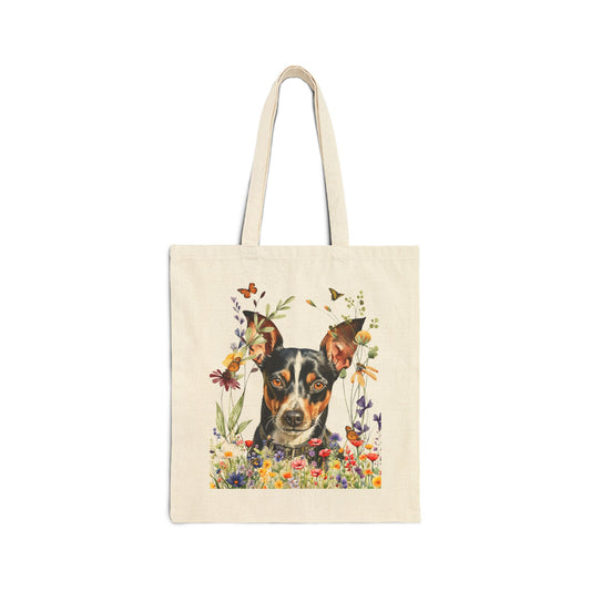 Rat Terrier Canvas Tote Bag
