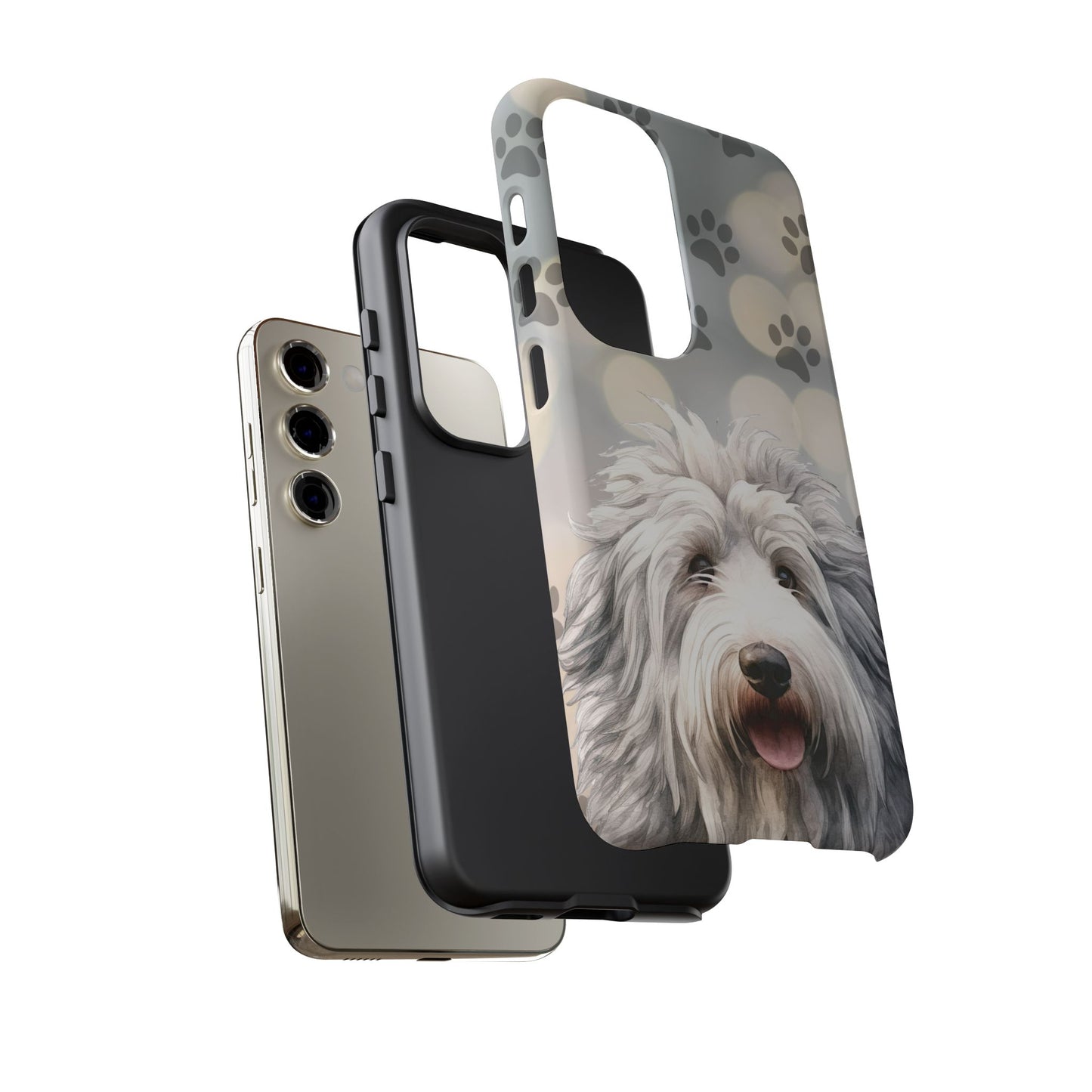 Old English Sheepdog by Tough Cases (Apple iPhone, Samsung Galaxy, and Google Pixel devices)