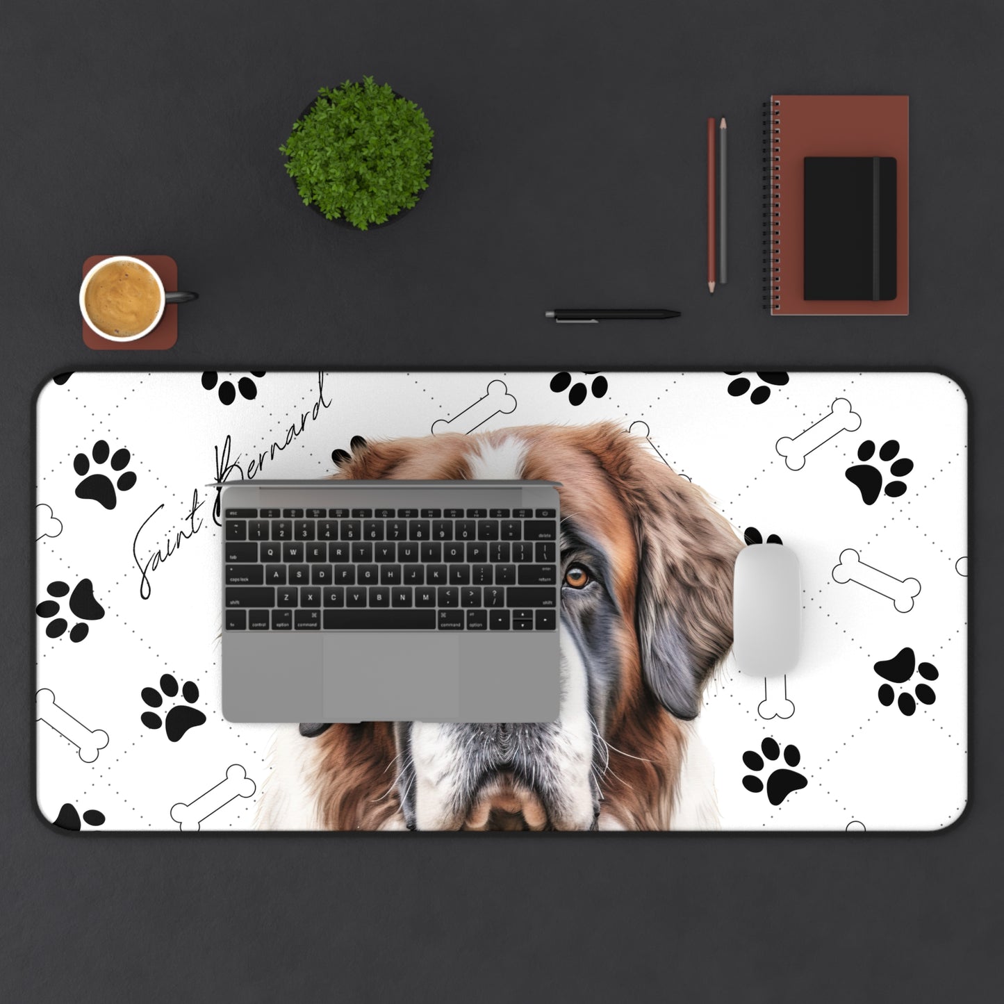 Saint Bernard Desk Mat