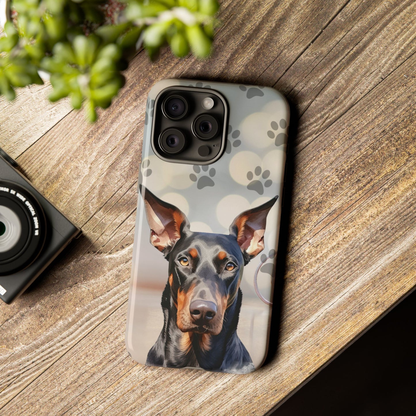 Doberman Phone Case by Tough Cases (Apple iPhone, Samsung Galaxy, and Google Pixel)