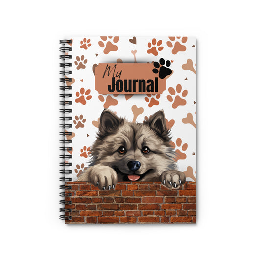 Keeshond Spiral Notebook - Ruled Line