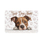 American Staffordshire Terrier Personalized Pet Food Mat with Custom Dog Name | Stylish Dog Bowl Mat | Waterproof Feeding Pad | Pet Lover Gift | Dog Accessories