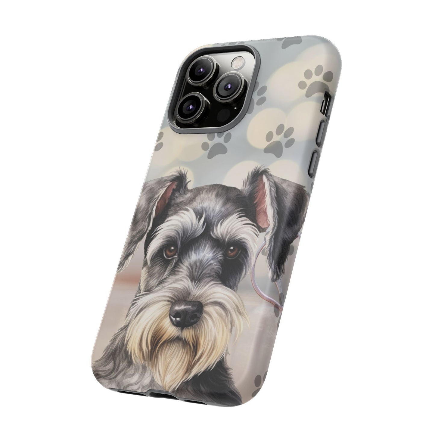 Miniature Schnauzer by Tough Cases (Apple iPhone, Samsung Galaxy, and Google Pixel)