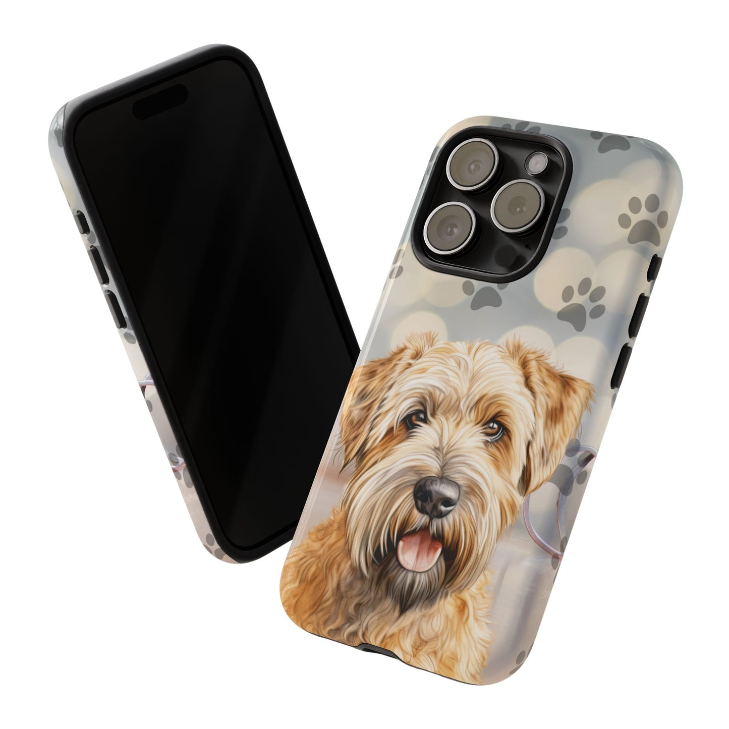 Self-Coated Wheaten Terrier by Tough Cases (Apple iPhone, Samsung Galaxy, and Google Pixel)